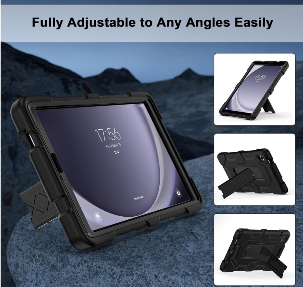 Case for Samsung Galaxy Tab A9 8.7" Shockproof Hard Cover Black